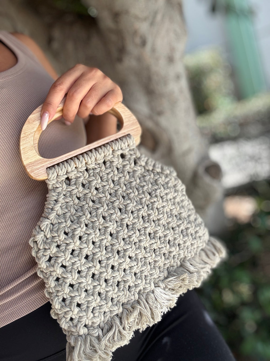 Handmade Macrame Clutch bag