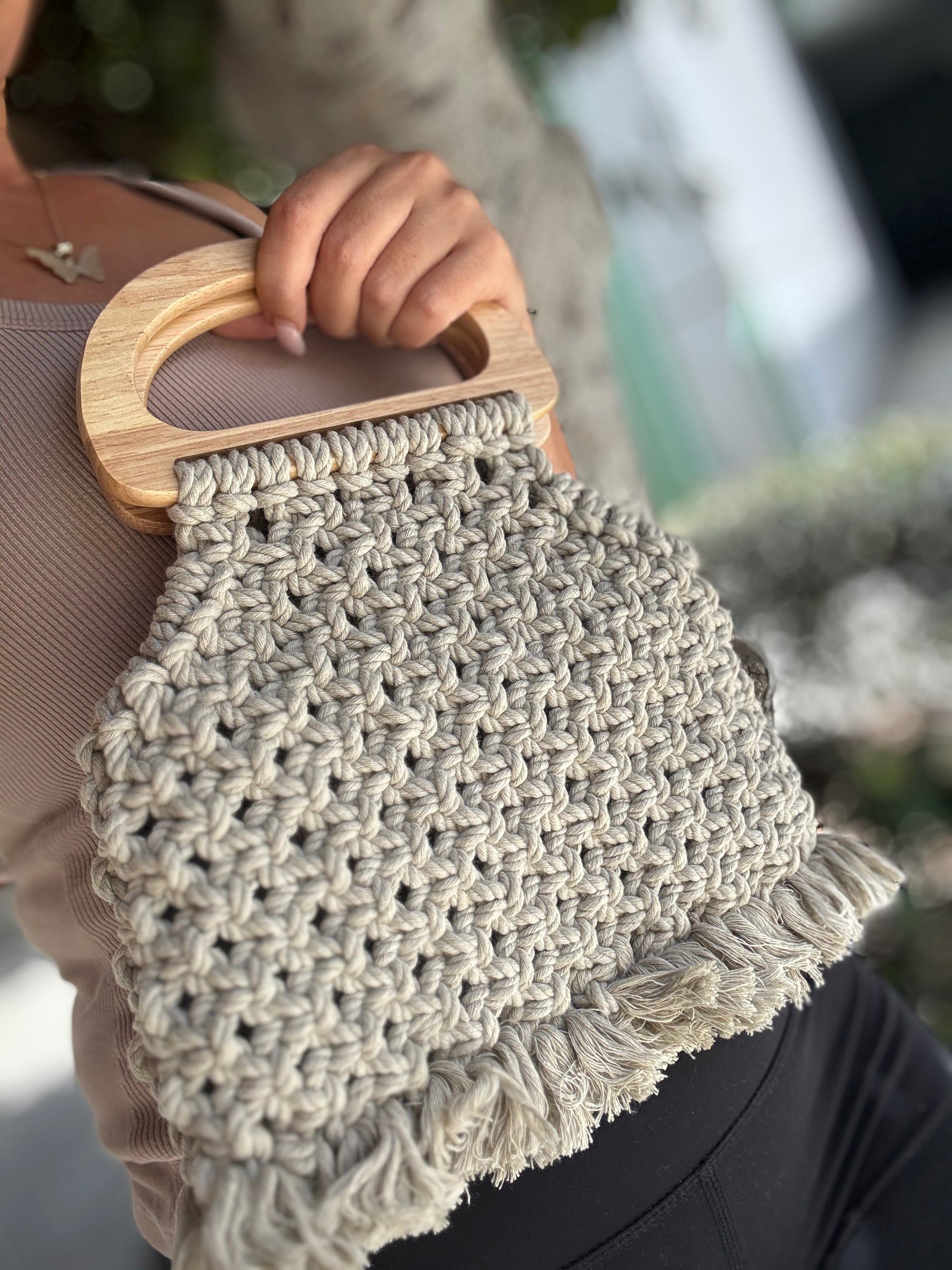 Handmade Macrame Clutch bag