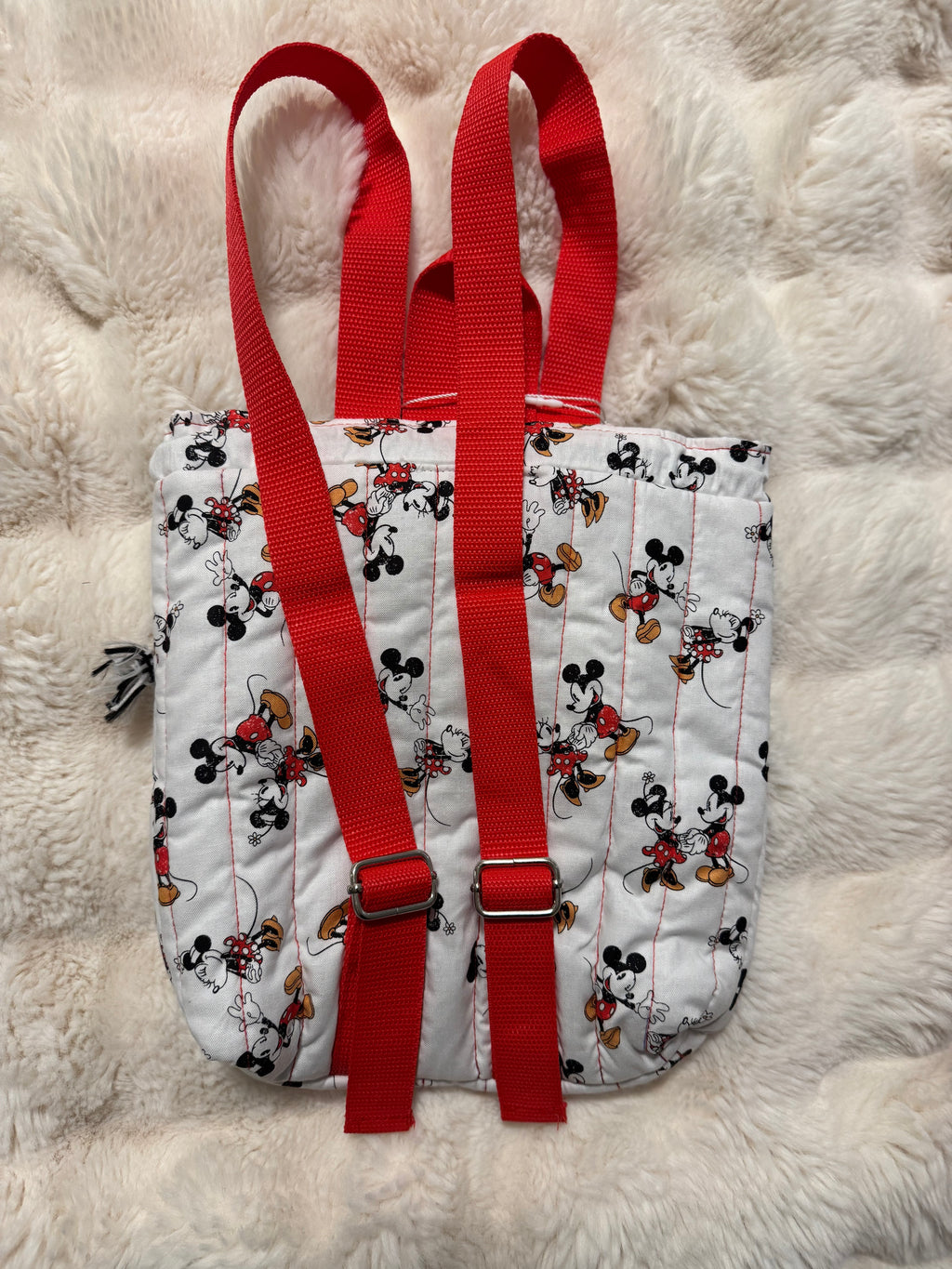 Mickey & Minnie Handmade Quilted Backpack