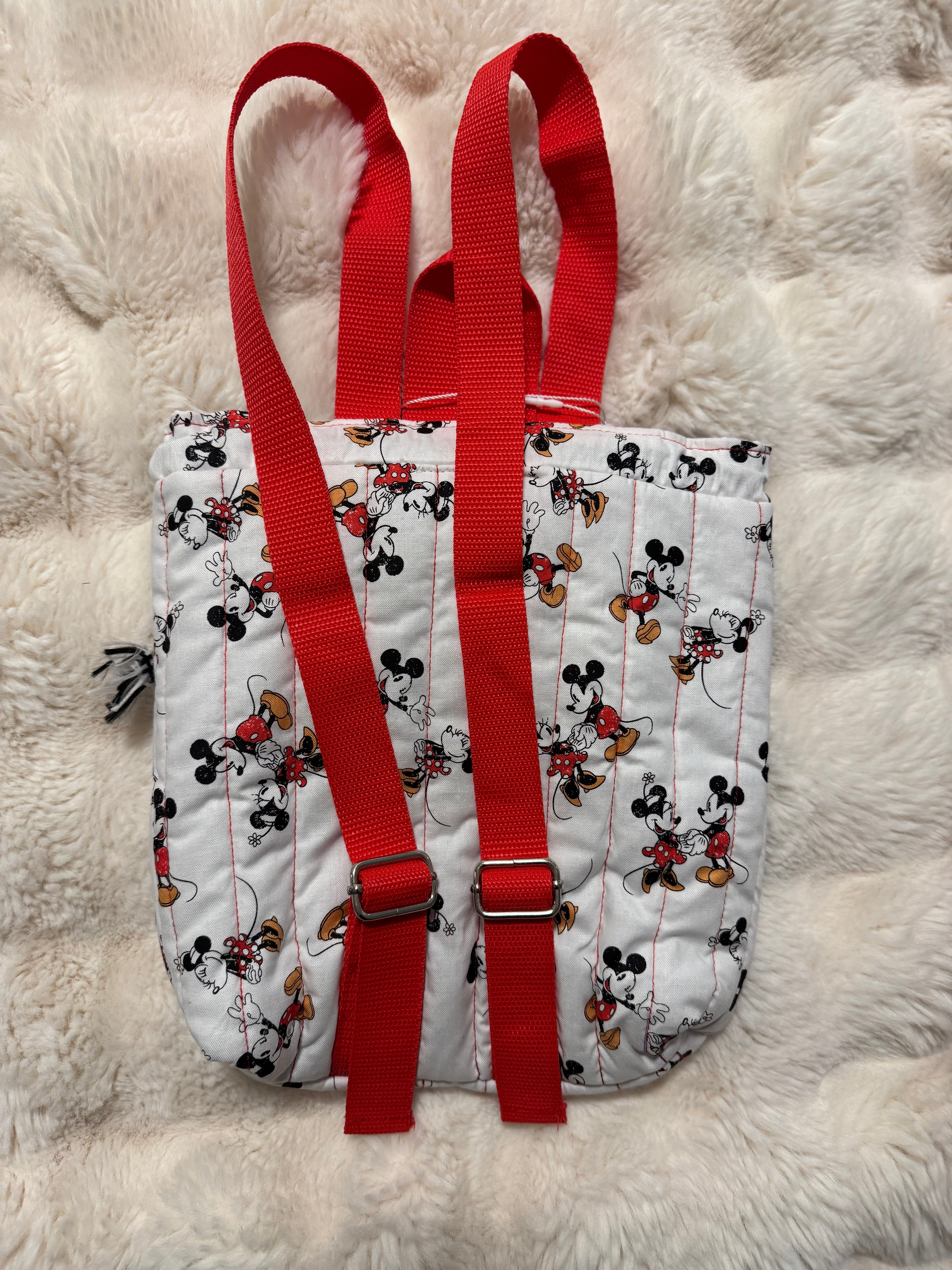 Mickey & Minnie Handmade Quilted Backpack