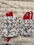 Mickey & Minnie Handmade Quilted Backpack Kids size S $25 M $30